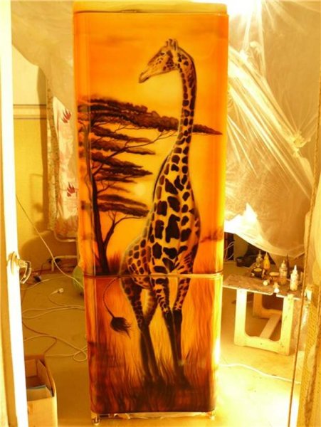 Холодильник рисованный