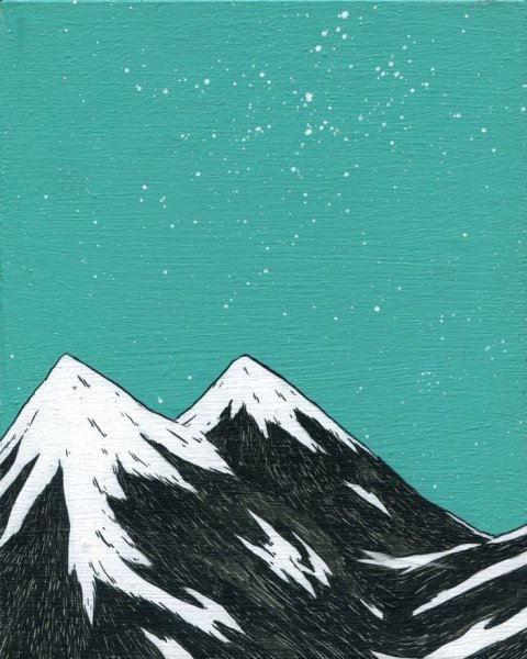 Горы иллюстрация