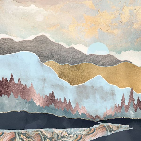 Интерьерная живопись горы