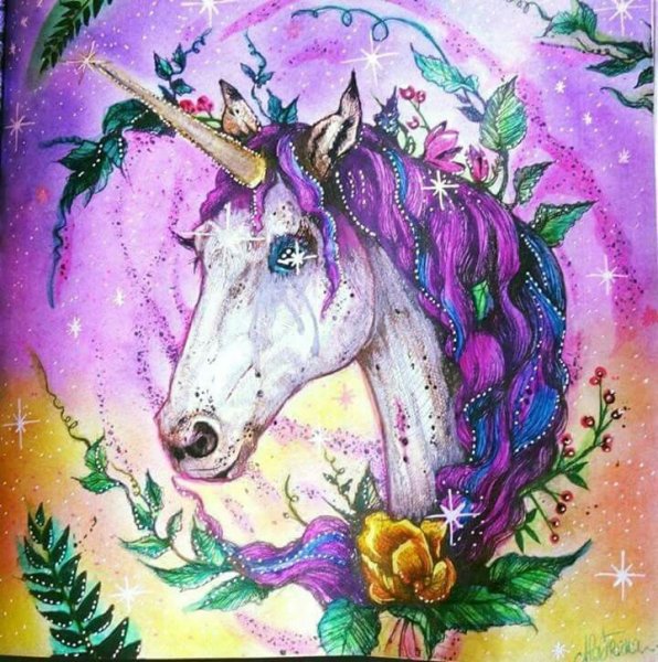 Единорог акрилом