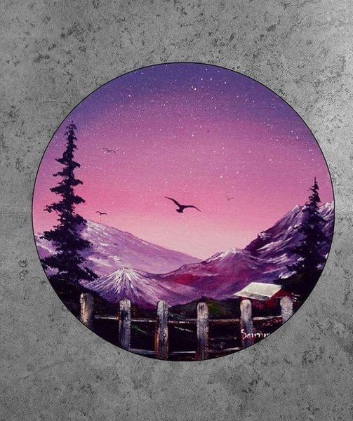 Красивые пейзажи в круге