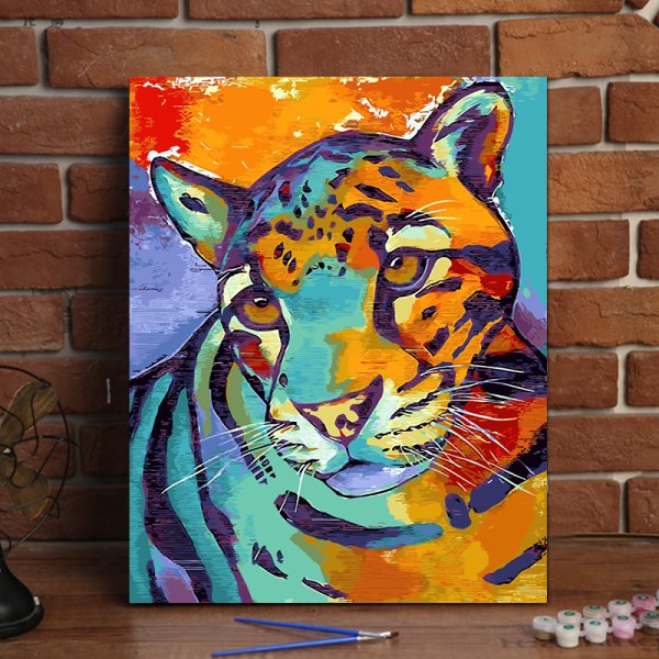 Тигр акрилом на холсте