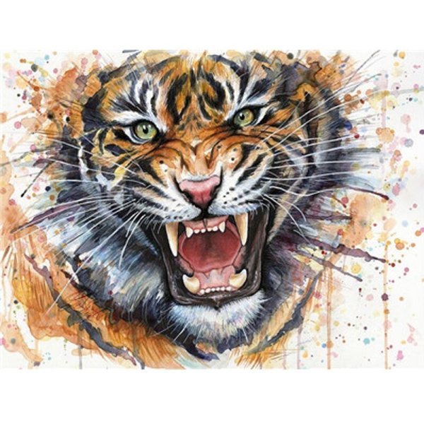 Рисование по номерам тигр