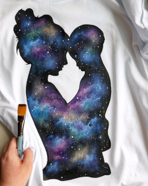 Космос акрилом