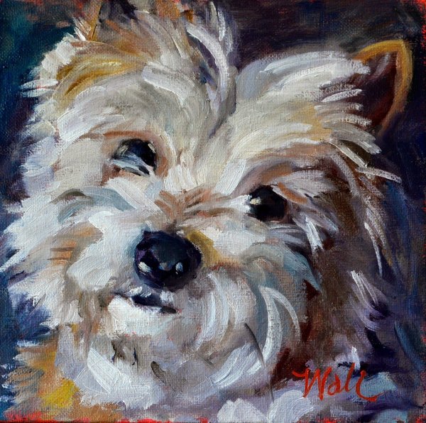 Собака мастихином