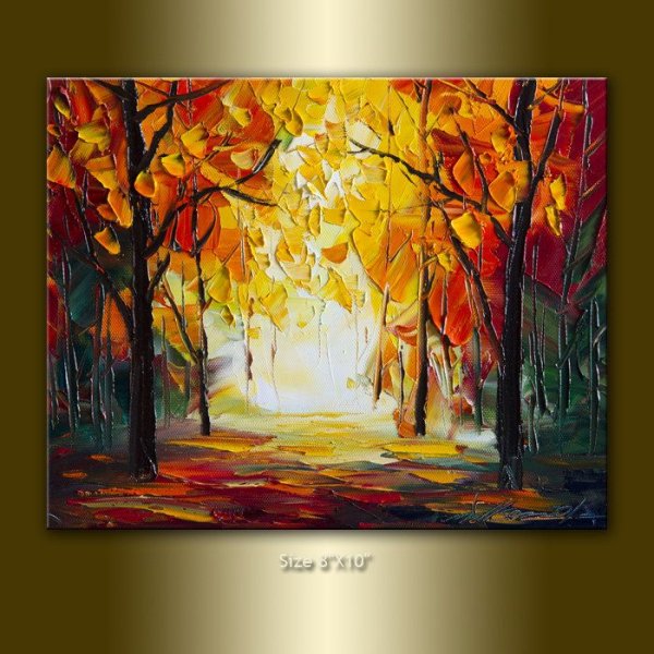 Осень акрилом на холсте