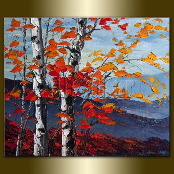 Осень акрилом