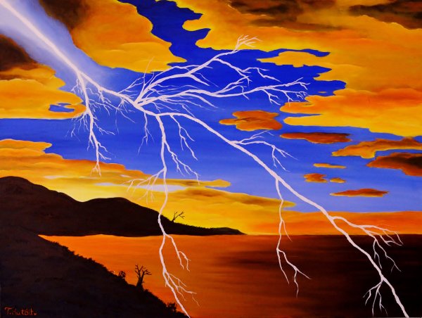 Николай Рерих Зов неба молния