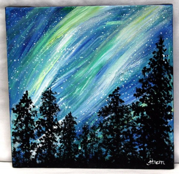 Северное сияние картина