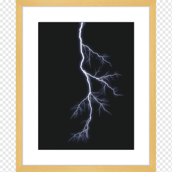 Молния гуашью