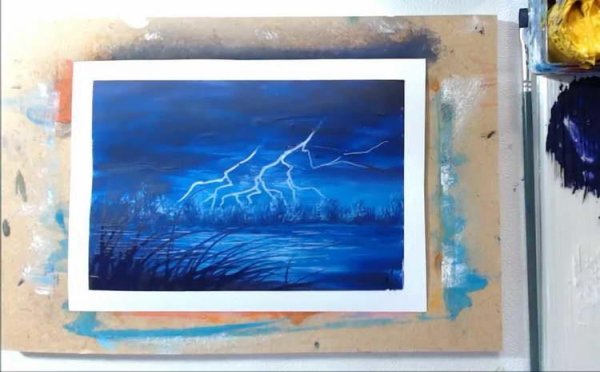 Весенняя гроза живопись