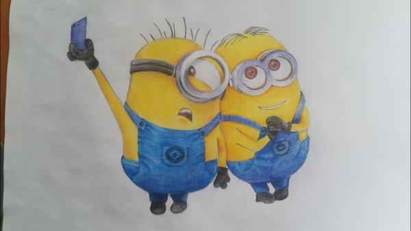 Красивые рисунки миньонов