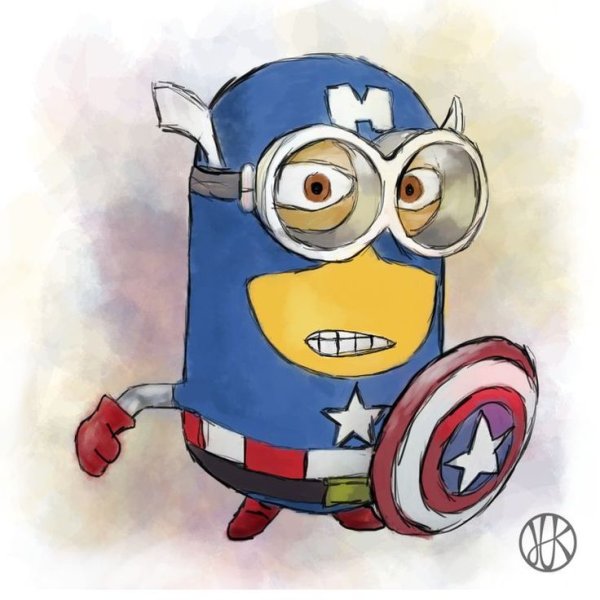 Миньон Капитан Америка