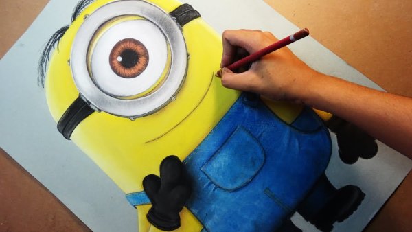 Миньон из фломастерами