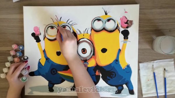 Картина по номерам Миньоны