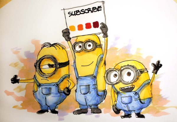 Рисунки для срисовки Миньоны