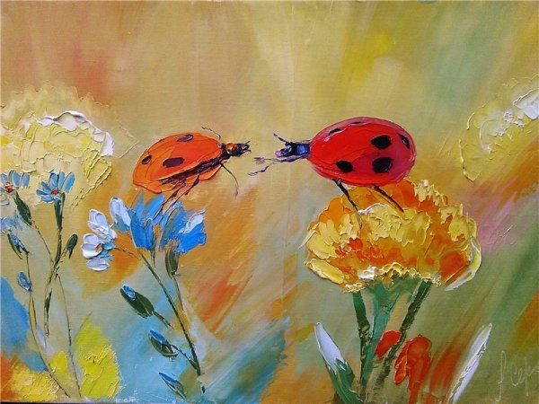 Живопись мастихином картины Сергеев художник картины