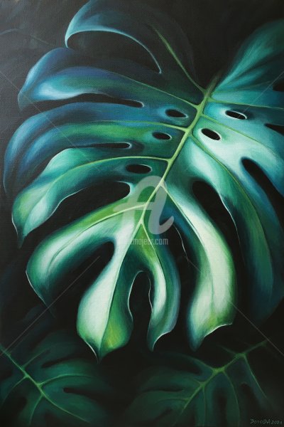 Монстера на картинах художников