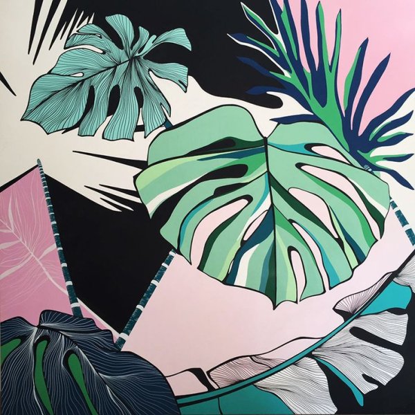 Монстера стилизованная