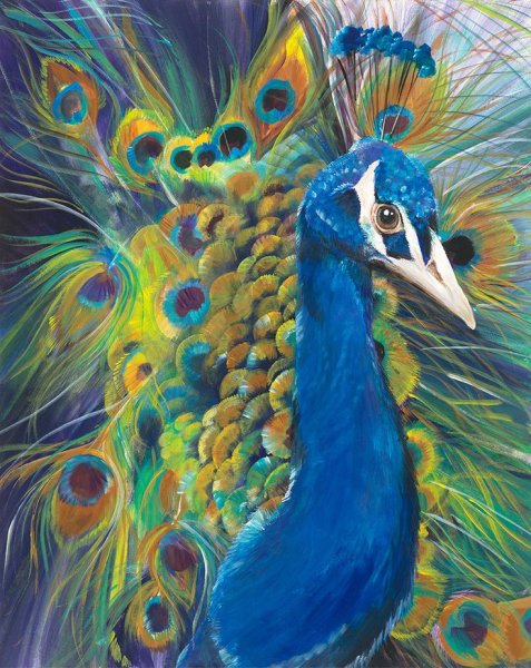 Арт Павлин акрил