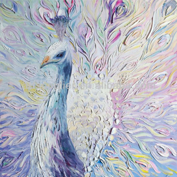 Картина Павлин с поталью