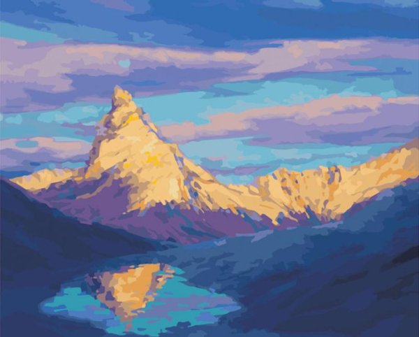 Белоснежка картина по номерам "Изола-Белла на озере Лаго-Маджоре" 40х50 см