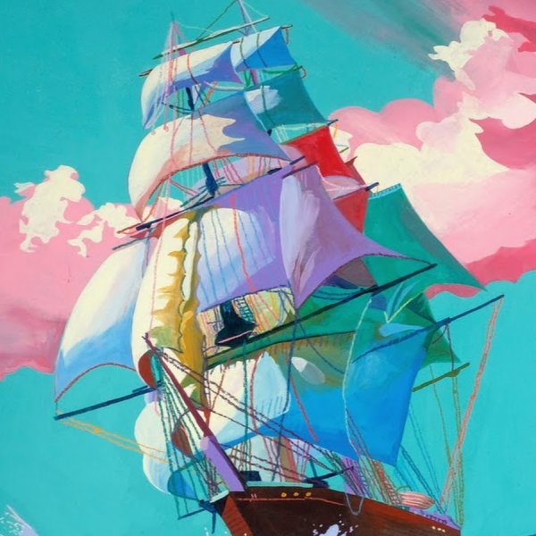 Парусник пастелью