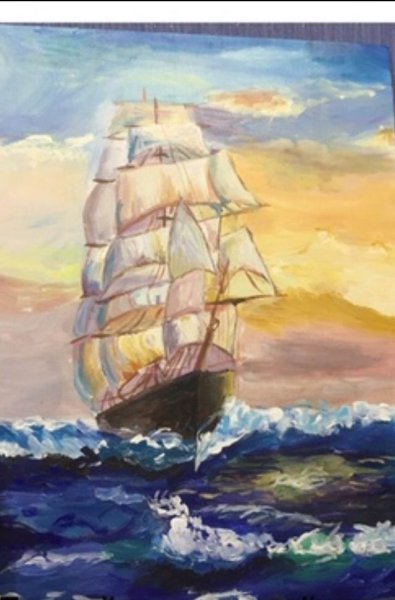 Жиляев акрил парусник