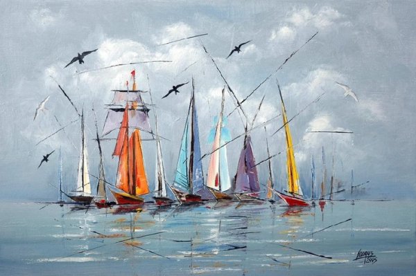 Художник маринист Марек Ланговски