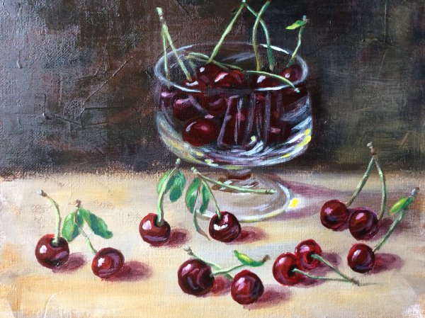 Вишня живопись