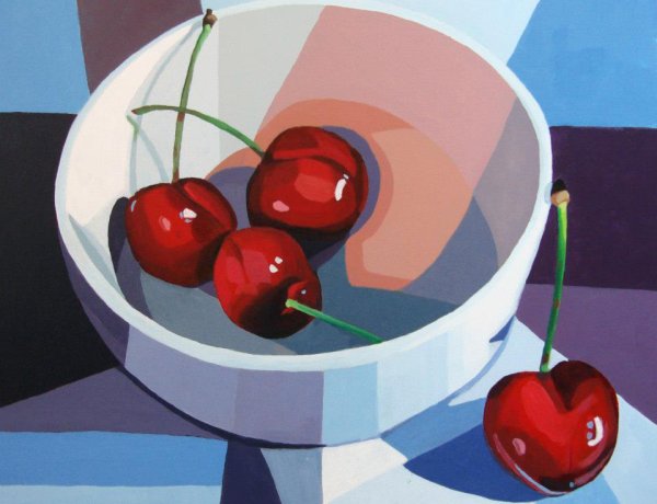 Мастер класс по рисованию вишни