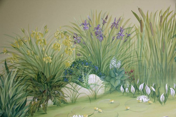 Роспись стен травы