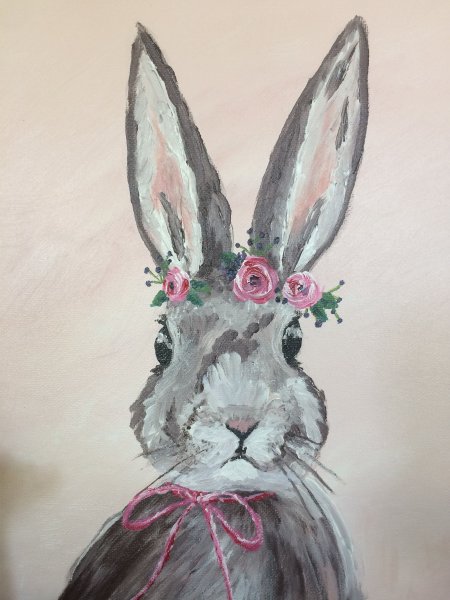 Кролик акрилом