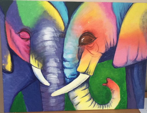 Поп арт слоны