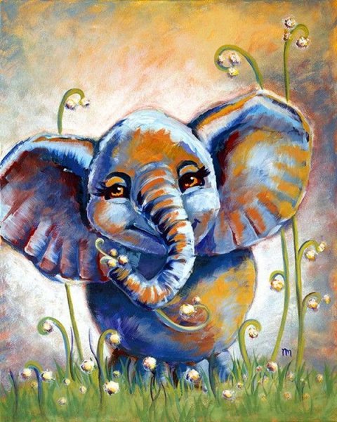 Картина слоники