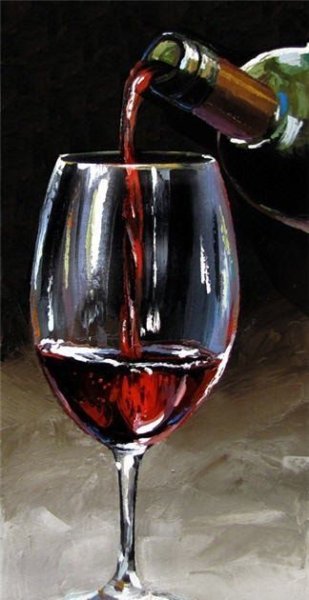 Виктор Бауэр художник красное вино
