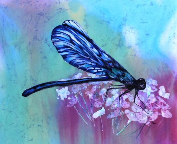 Стрекоза живопись