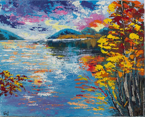 Озеро акрилом