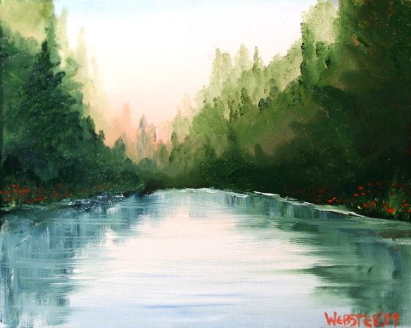 Озеро акрилом