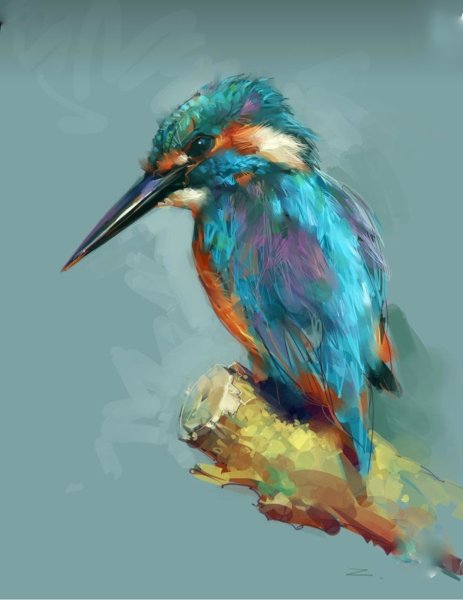 Птицы живопись акрил