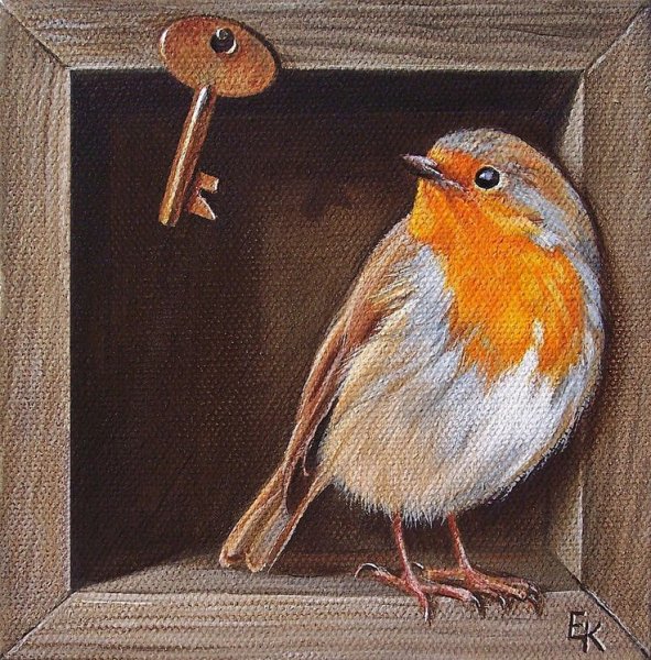 Птицы акриловыми красками