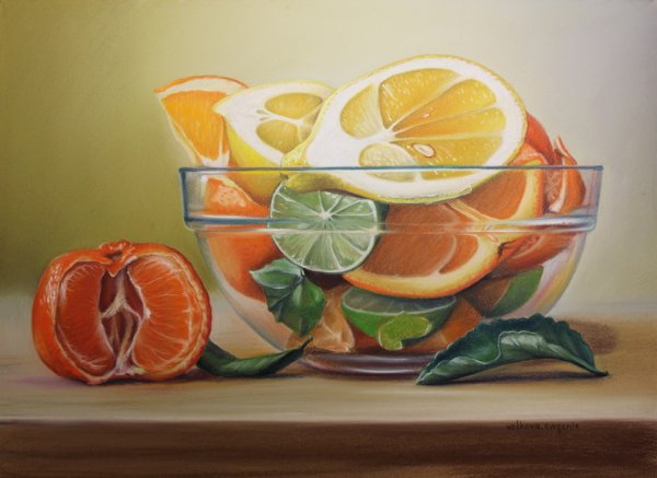 Натюрморт с цитрусовыми
