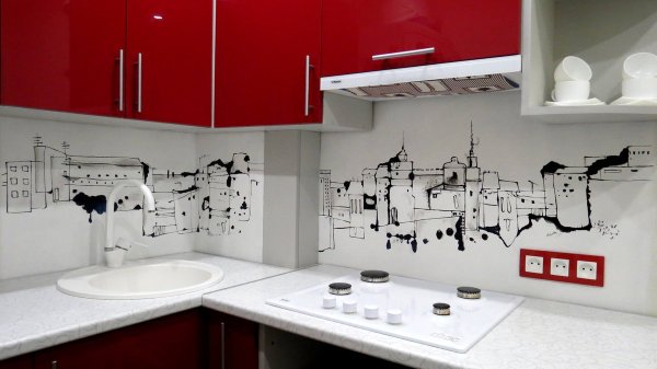 Трафарет для кухонного фартука