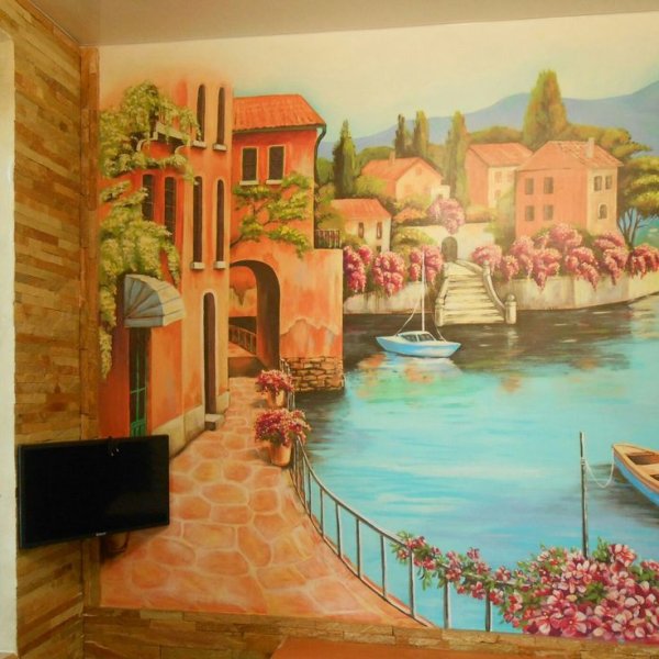 Роспись стен по штукатурке