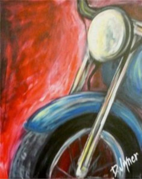 Мотоцикл акрилом