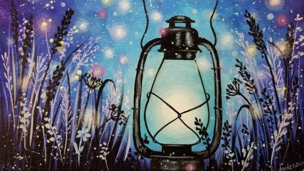 Светлячок акварель