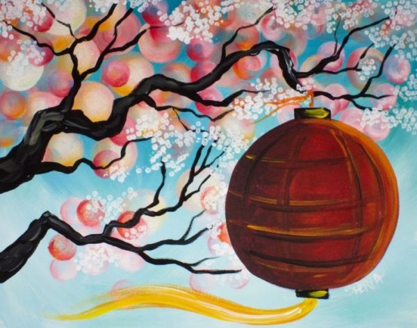 Китайские фонарики акрилом