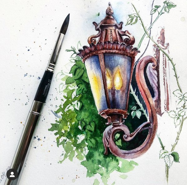 Скетчинг фонарь