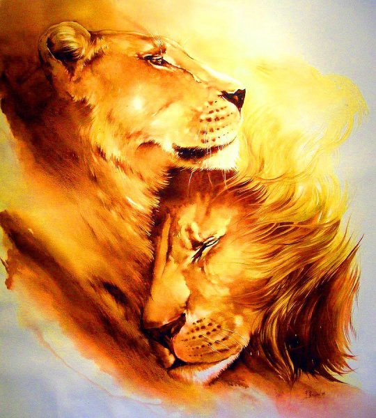 Картина "Лев"