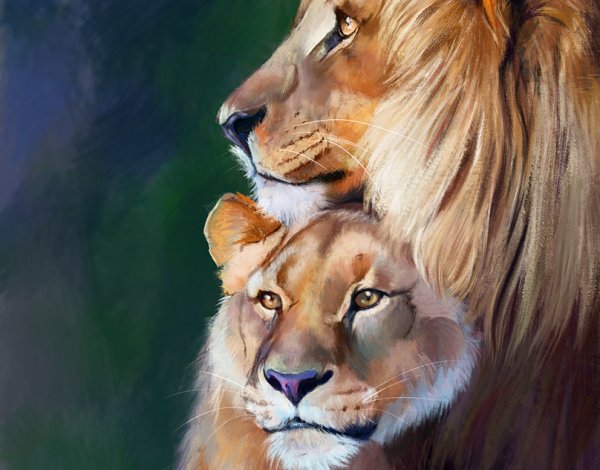 Семья Львов живопись акрил